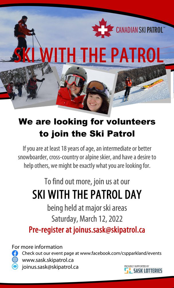 ski with the Canadian ski patrol poster