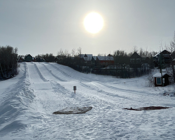 The snow tubing park at Asessippi Ski Resort.