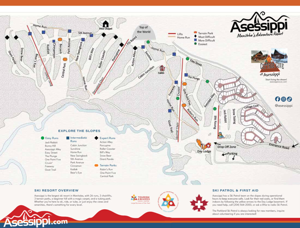 Basic Image Asaskie Ridge Map.pdf Trail Map (Winter) - Asessippi Ski Resort